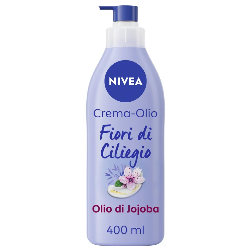Nivea Crema-olio Fiori Di Ciliegio & Olio Di Jojoba Crema Corpo Idratante 48h E Profumata 400ml