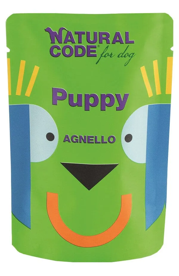Natural Code Puppy Agnello Cani Cuccioli Busta 100g