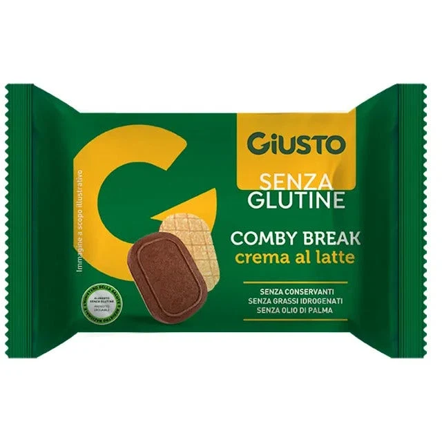 Giusto Senza Glutine Comby Break Crema Al Latte 26g