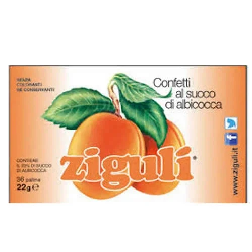 ZIGULI ALBICOCCA 36 PALLINE 22 G