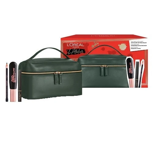 L'Oreal Paris L'Atelier Kit Mascara Air Volume + Eyeliner + Matita Nera
