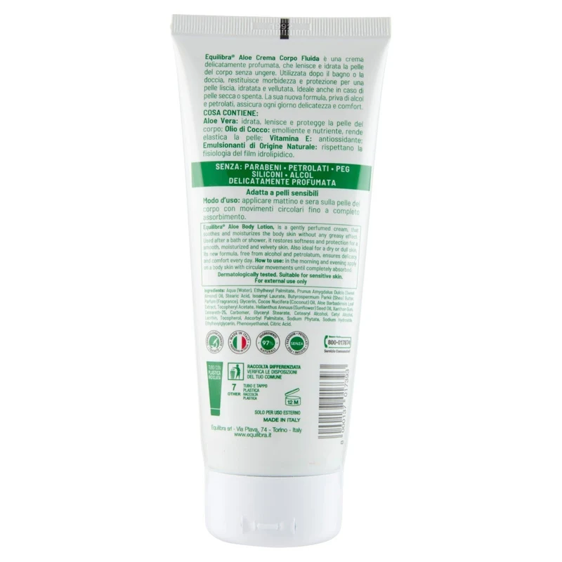 Equilibra Corpo Aloe Crema Corpo Fluida 200ml