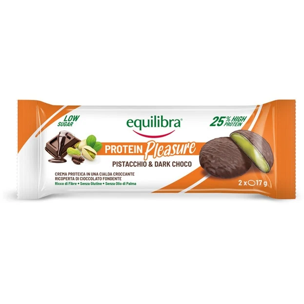 Equilibra Dobloni Pistacchio&Dark Choco 34g
