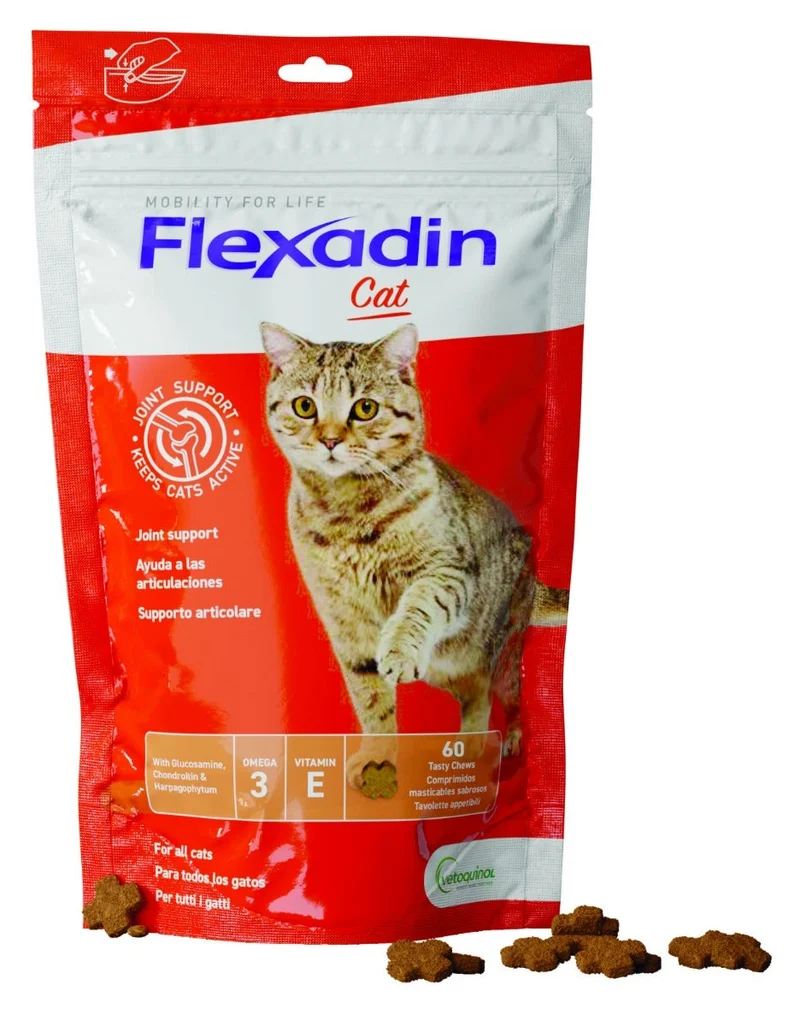Flexadin Cat Mangime Complementare Articolazioni Gatti Adulti 60 Tavolette
