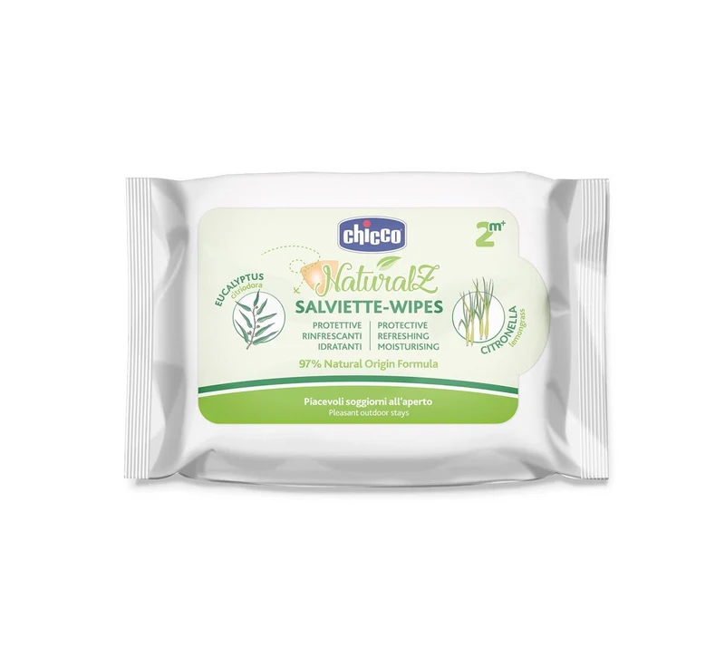 Chicco Salviette Antizanzare Protettivo&Rinfrescante 20 Pezzi 2Anni+