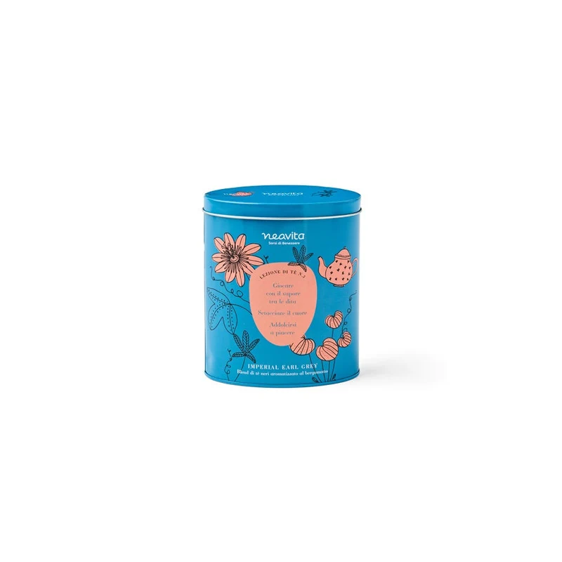 Neavita Lezioni Di Tè Oval Tin Azzurro Imperial Earl Grey Filtroscrigno 12x2g