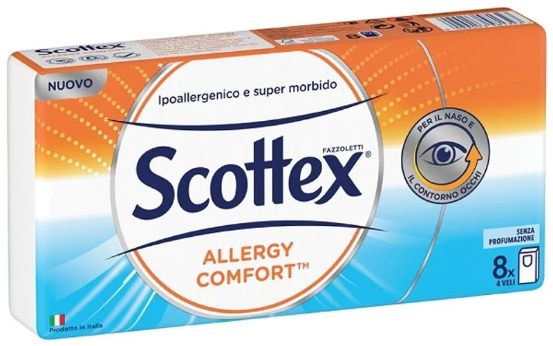 Scottex Allergy Comfort fazzoletti 8 pacchetti