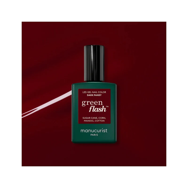 Manucurist Green Flash Smalto Semipermanente Dark Pansy 15ml