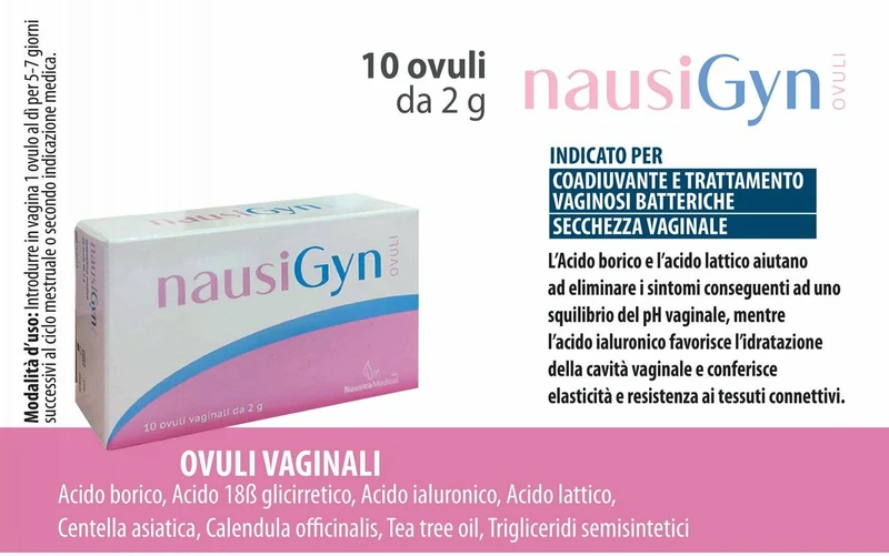 NausiGyn Ovuli Vaginali 10 Pezzi