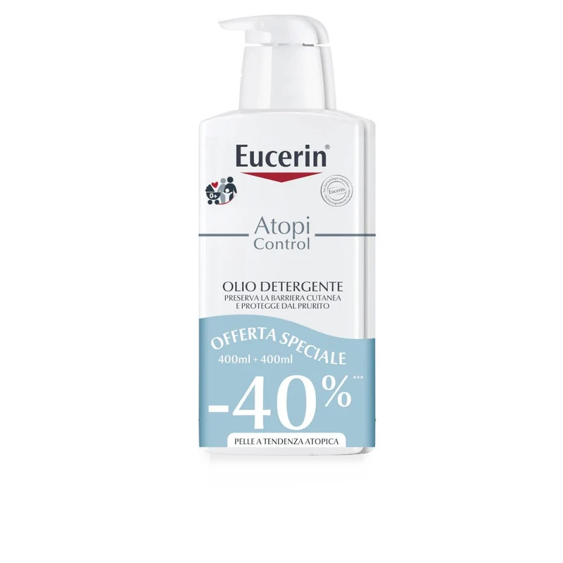 Eucerin AtopiControl Olio Detergente 2x400ml