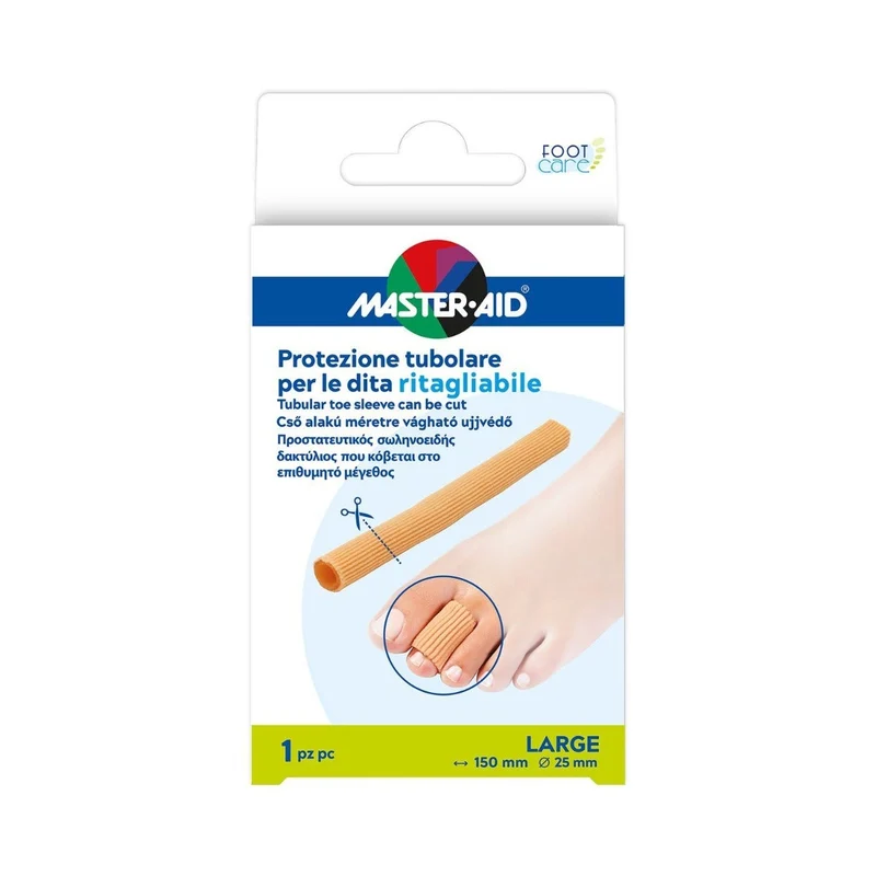 Master-Aid Protezione Tubolare Per Le Dita Ritagliabile Taglia Large 1 Pezzo
