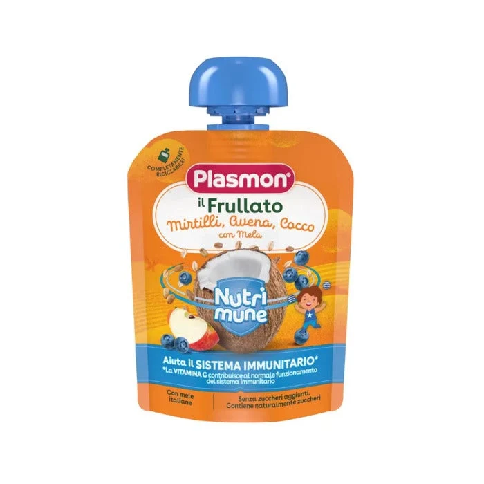 Plasmon Nutri-Mune Frullato Mirtilli/Avena/Cocco/Mela 85g