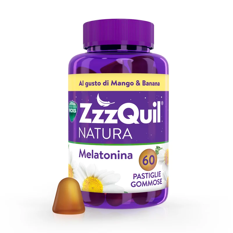 ZzzQuil NATURA 60 Gommose Mango Banana con Melatonina