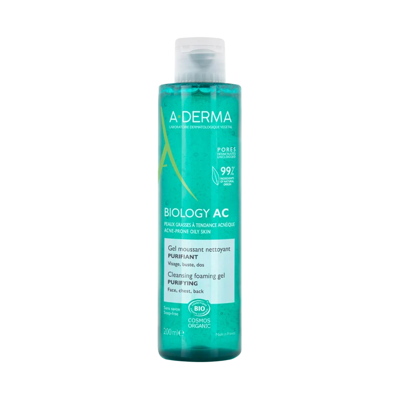 A-Derma Biology AC Gel Detergente Schiumogeno Purificante Anti-imperfezioni 200ml