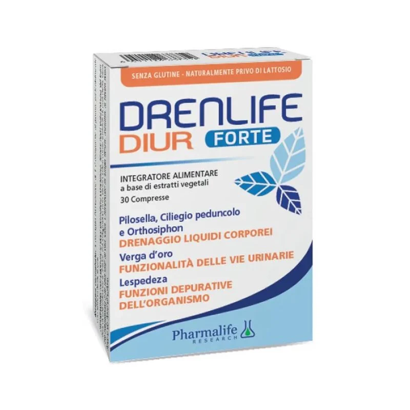Drenlife Diur Forte per il drenaggio dei liquidi corporei 30 compresse