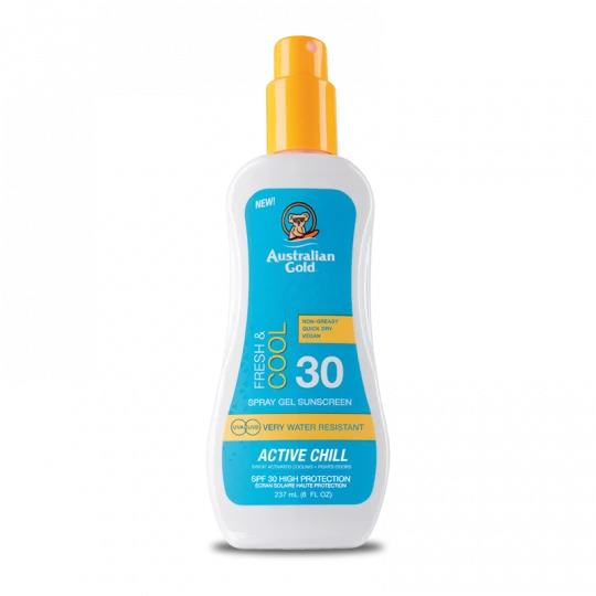 Australian Gold Fresh E Cool Protezione Solare SPF30 Spray Gel 237ml