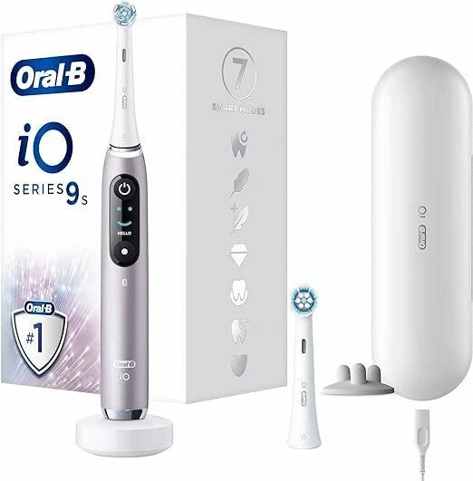 Oral-B iO 9S Spazzolino Elettrico Ricaricabile Rosa + 2 Testine