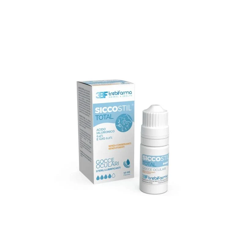 Trebifarma Siccostil Total Gocce Oculari Sterili Lubrificanti Per Animali 10ml