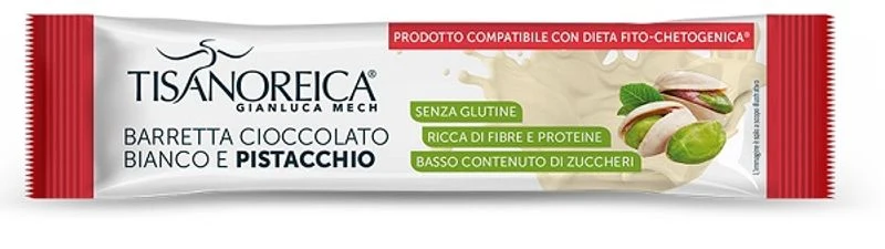 Tisanoreica T-Smart barretta gusto cioccolato bianco e pistacchio 35g