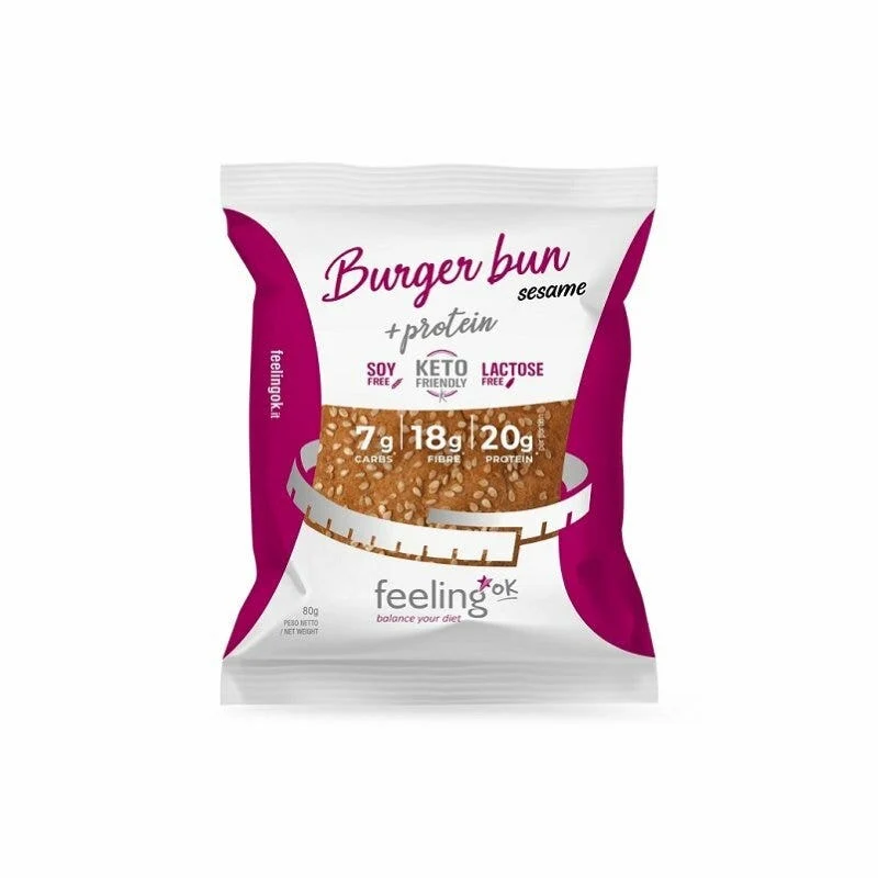 Feeling Ok Burger Bun +Protein 80g