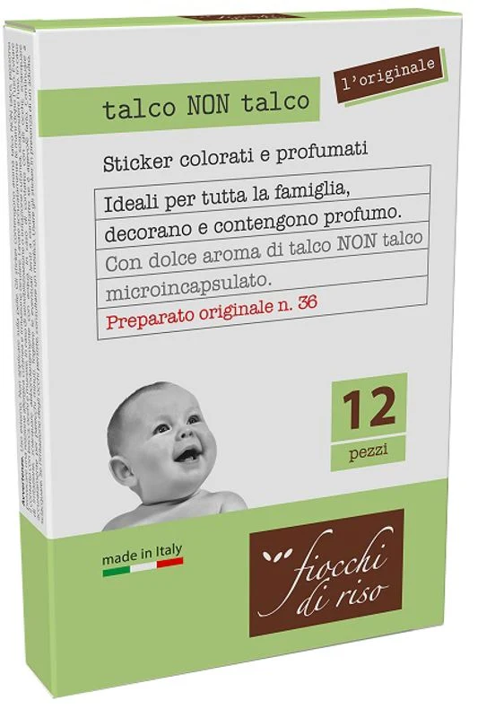 Fiocchi di Riso sticker talco non talco 12 pezzi