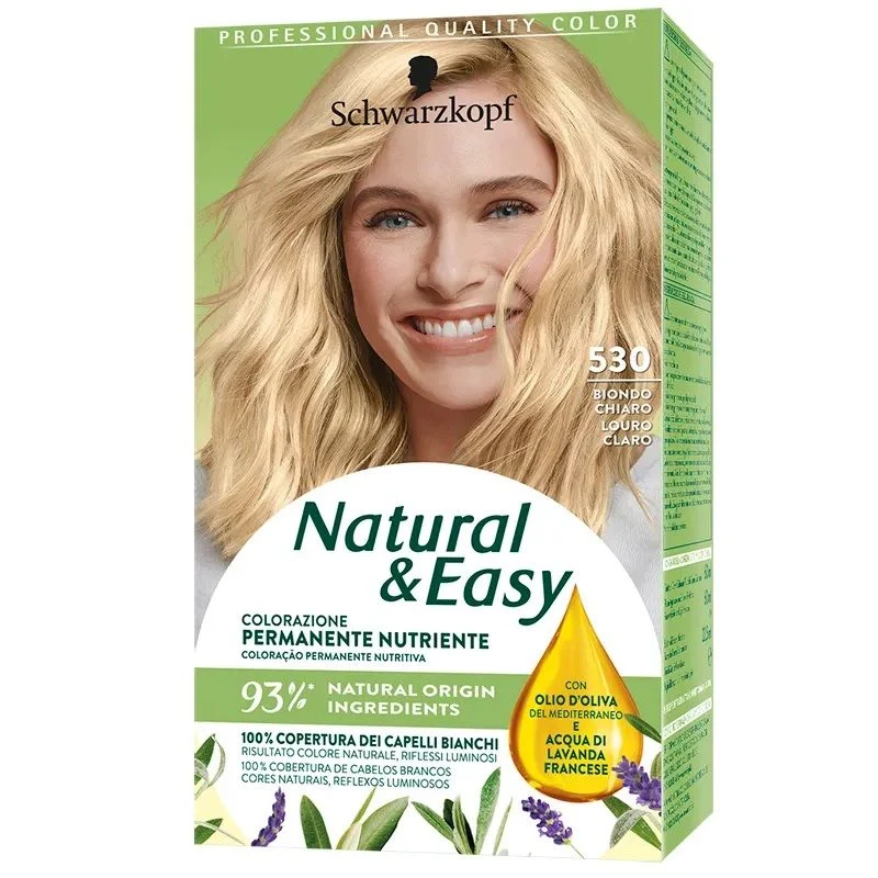 Schwarzkopf Natural & Easy colorazione permanente nutriente 530 Biondo Chiaro
