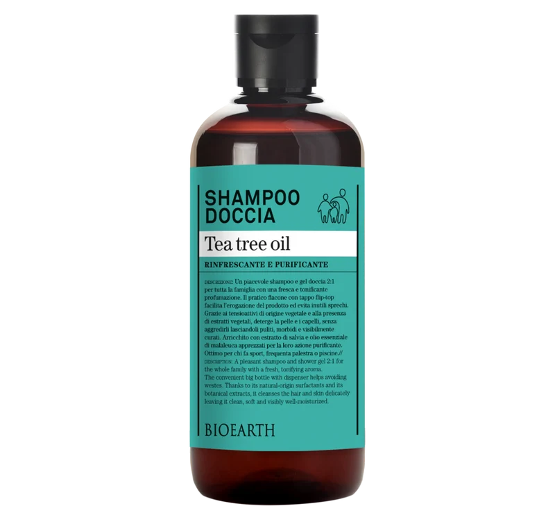 Bioearth Shampoo Doccia Tea Tree Oil 500ml