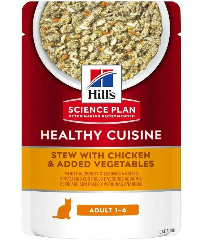 Hill's Science Plan Healty Cuisine Gatto Adult Pollo E Stufato 80gr