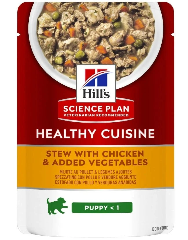 Hill's Science Plan Healthy Cuisine Puppy Medium & Large Breed Al Pollo Bustina 90gr