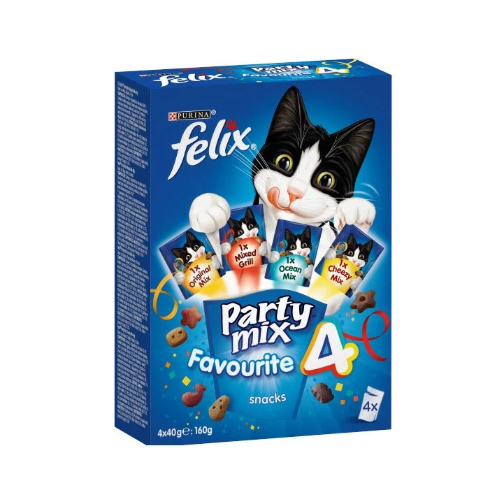 Purina Felix Party Mix Favourite 4 Snack Gatti Adulti Busta 4x40g