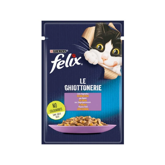 Purina Felix Le Ghiottonerie Gusto Coniglio Cibo Umido Gatti Adulti Busta 85g