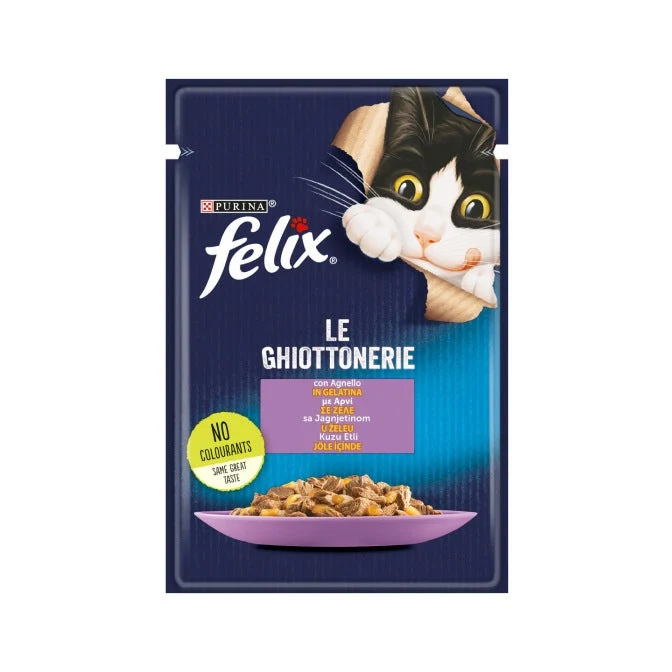 Purina Felix Le Ghiottonerie Gusto Agnello Cibo Umido Gatti Adulti Busta 85g