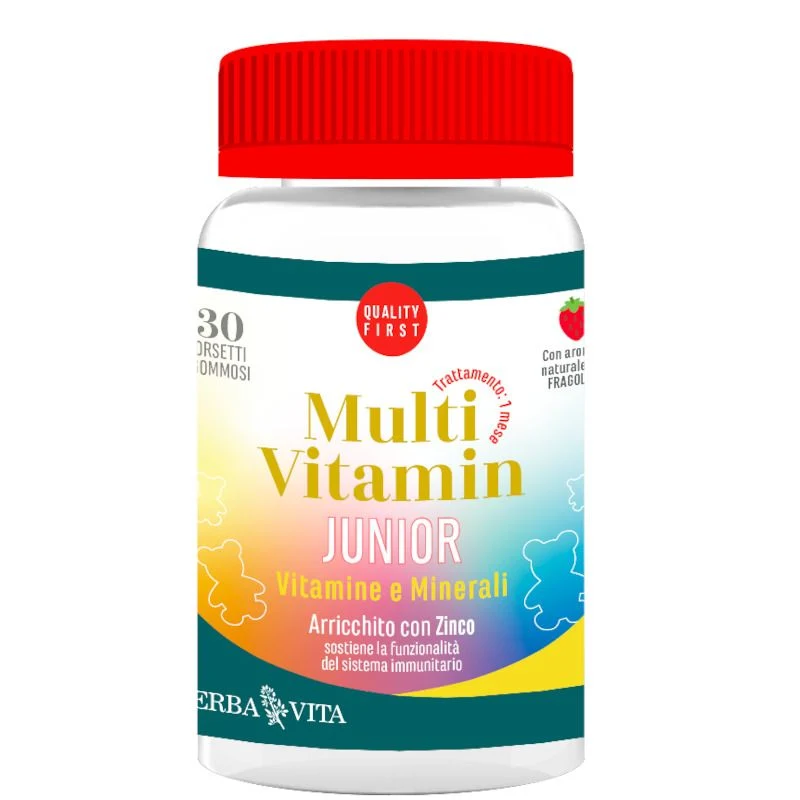 Erba Vita MultiVitamin Junior integratore multivitaminico 30 orsetti gommosi