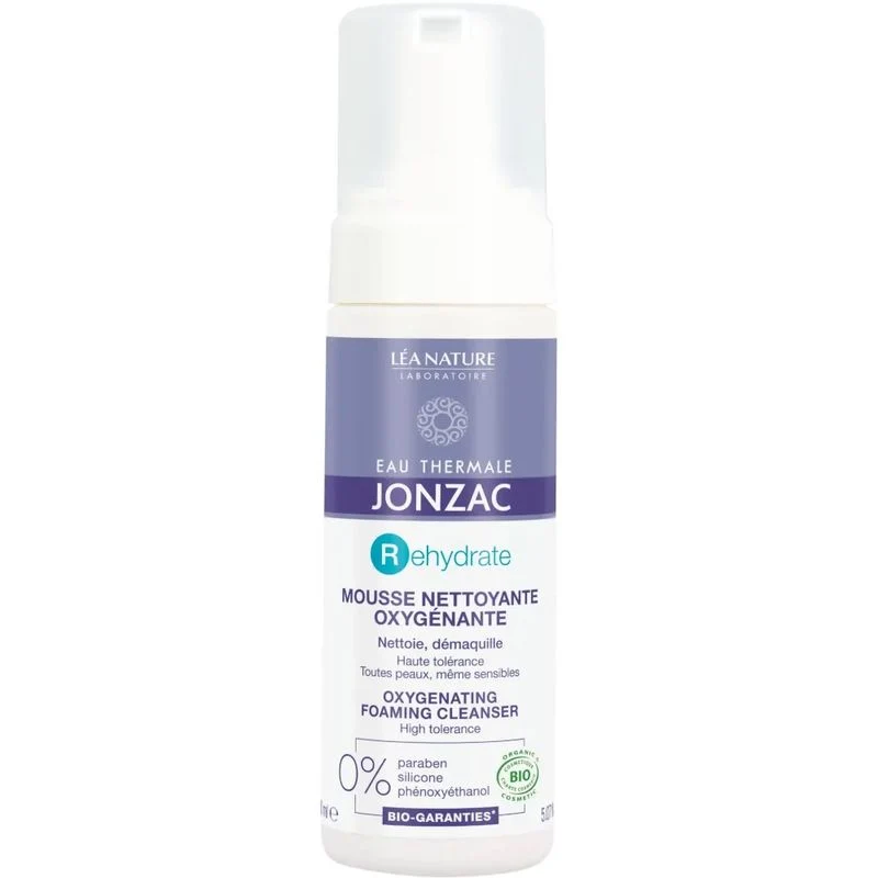Eau Thermale Jonzac Rehydrate mousse detergente ossigenante viso 150ml