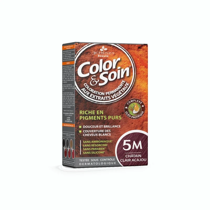 Les 3 Chenes Color & Soin Kit Tinta Capelli 5M Castano Mogano Chiaro