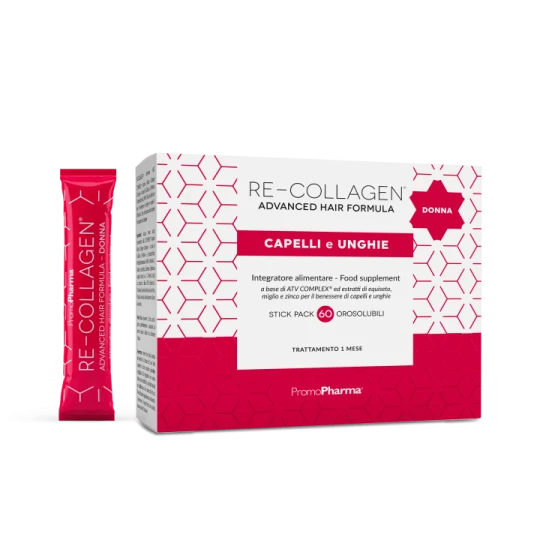 Re-Collagen Advanced Hair Formula Donna Unghie E Capelli 60 Stick