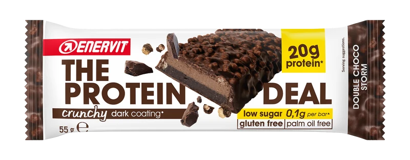 Enervit The Protein Deal Protein Bar Crunchy Double Choco 55g