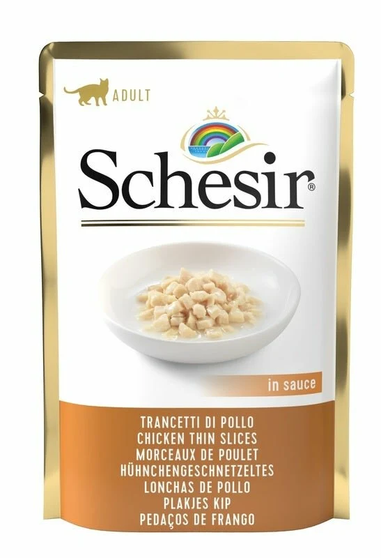 SCHESIR CAT POLLO TRANC 85G