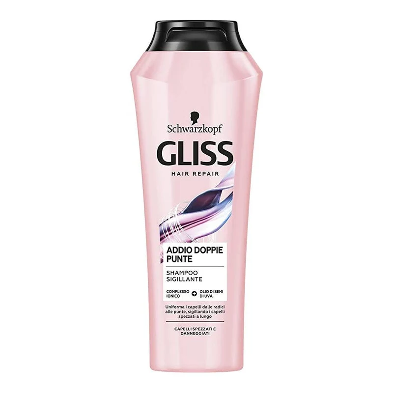 Schwarzkopf Gliss Addio Doppie Punte Shampoo Sigillante Per Capelli Spezzati E Danneggiati 250ml