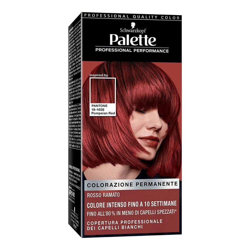 Schwarzkopf Palette Professional Performance Pantone Tintura Permanente Per Capelli 5-72 Rosso Ramato