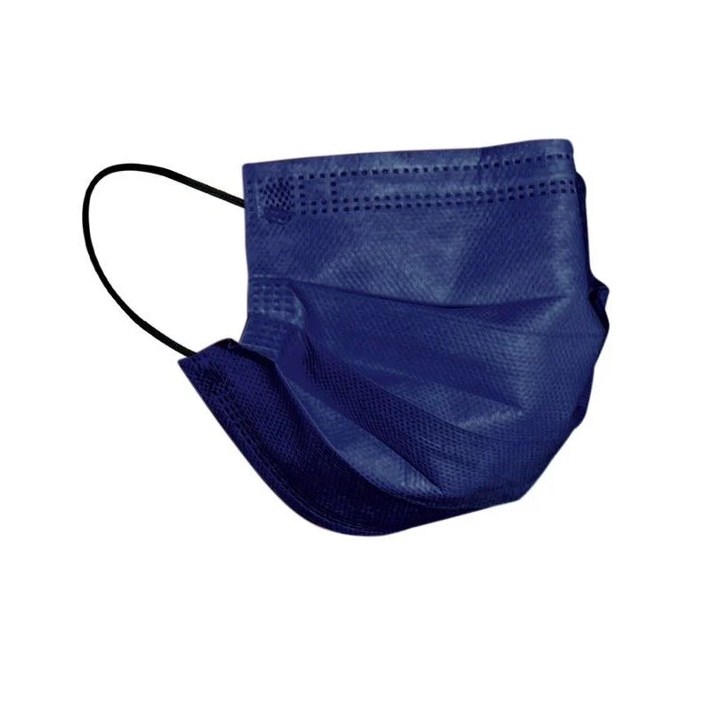 Mascherina chirurgica monouso adulto colore blu 10 pezzi