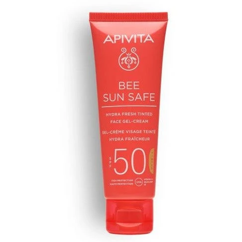 Apivita Bee Sun Safe Hydra Fresh Crema Gel Viso Colorata SPF50 50ml