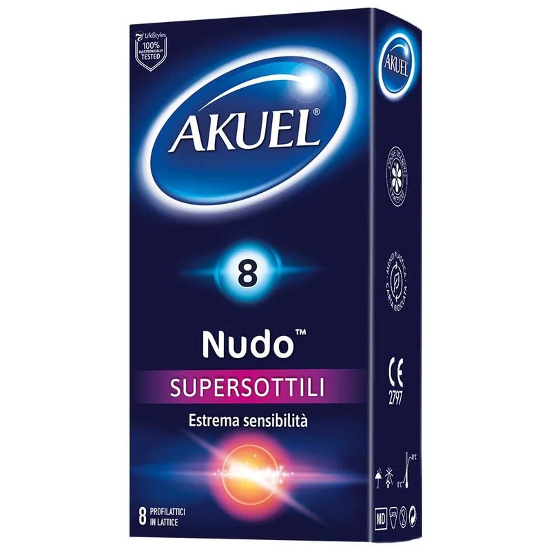 Akuel Nudo Supersottile 8 profilattici