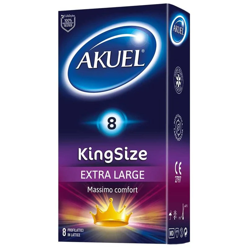 Akuel Impercettibile King Size XL 8 profilattici