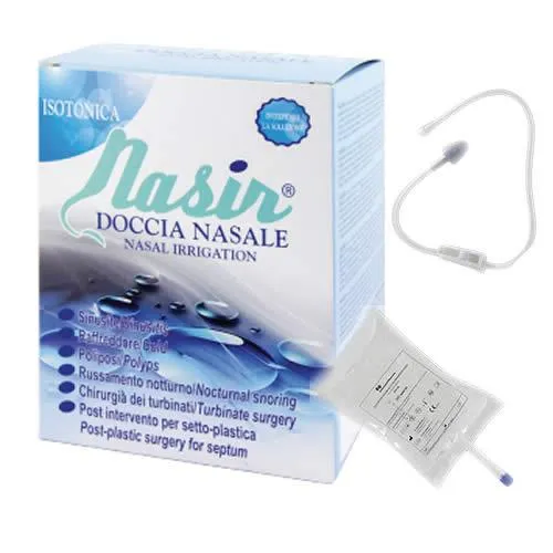 NASIR DOCCIA NASALE 2 SACCHE 250 ML ISOTONICA + 1 DEFLUSSORE