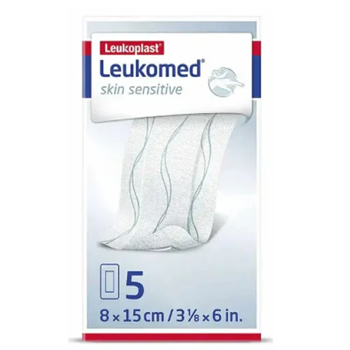 MEDICAZIONE IN TNT ADESIVO LEUKOMED SKIN SENSITIVE STERILE 8X15 CM 5 PEZZI