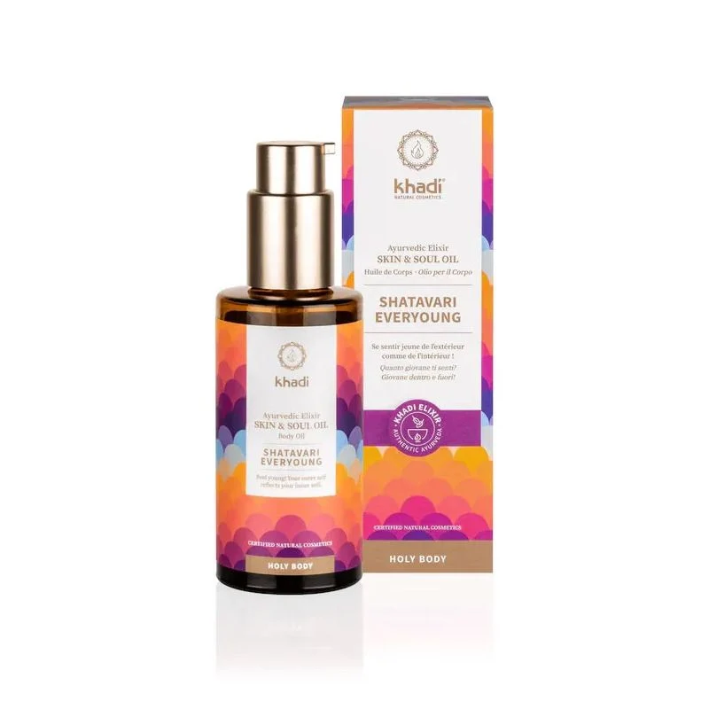 Khadi Skin&Soul Shatavari Everyoung olio corpo ayurvedico 100ml