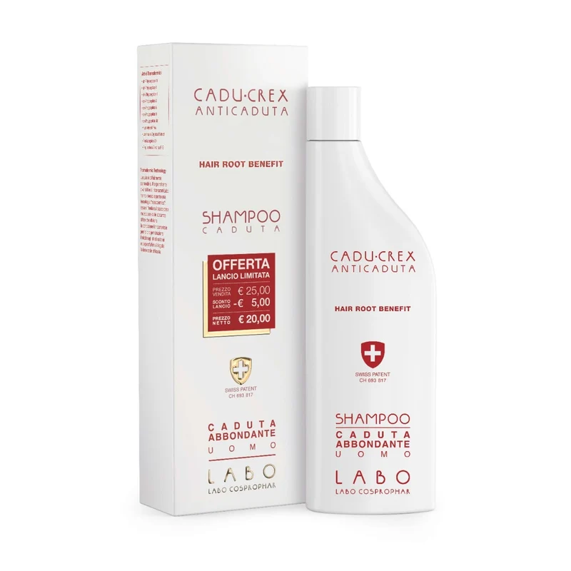 Cadu-Crex Shampoo Anticaduta Hair Root Benefit Caduta Abbondante Uomo 150ml