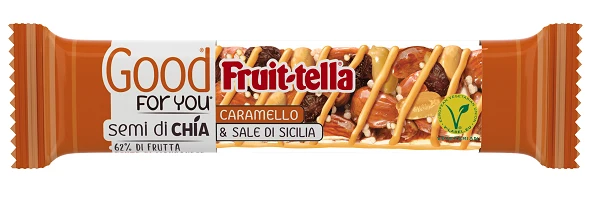 Fruittella Good For You Barretta Semi Di Chia E Caramello 36g
