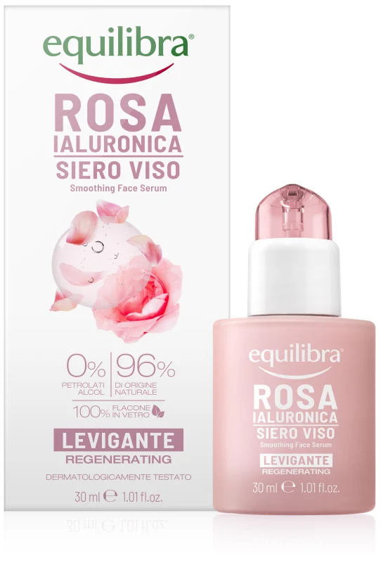 Equilibra Rosa Ialuronica Siero Viso Levigante 30ml